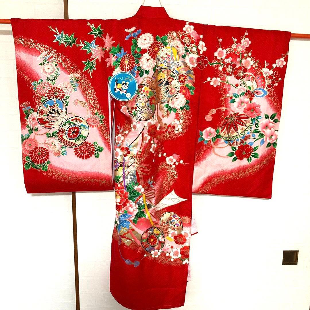 新品 未使用 お宮参り お祝い着 綸子 長襦袢 産着 ひとつ身 アンティーク