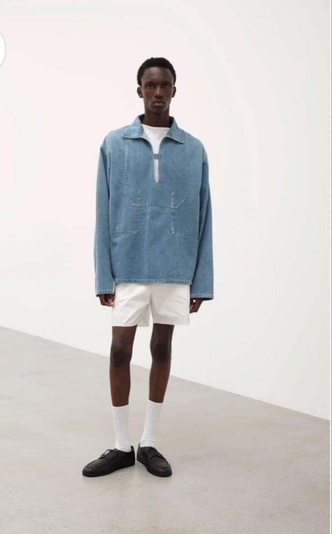 【AURALEE】SELVEDGE FADED LIGHT DENIM P/O