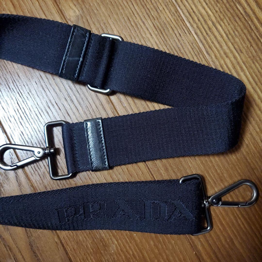 PRADA ネイビー ブラック２ウェイ トートバッグ