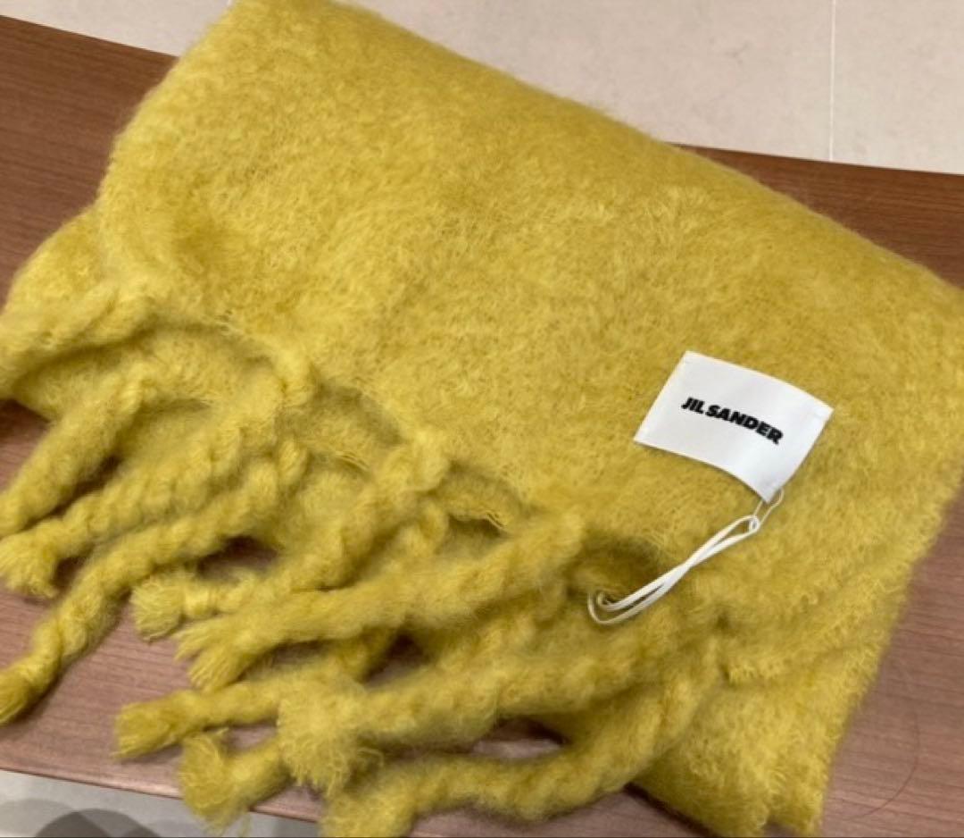 【美品】ジルサンダー　JIL SANDER モヘヤウールマフラー