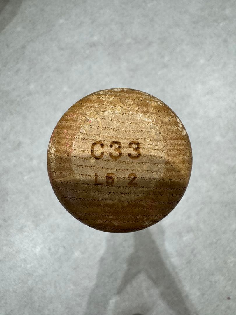 広島東洋カープ　菊池涼介　33 NPBマーク　実使用支給品　バット