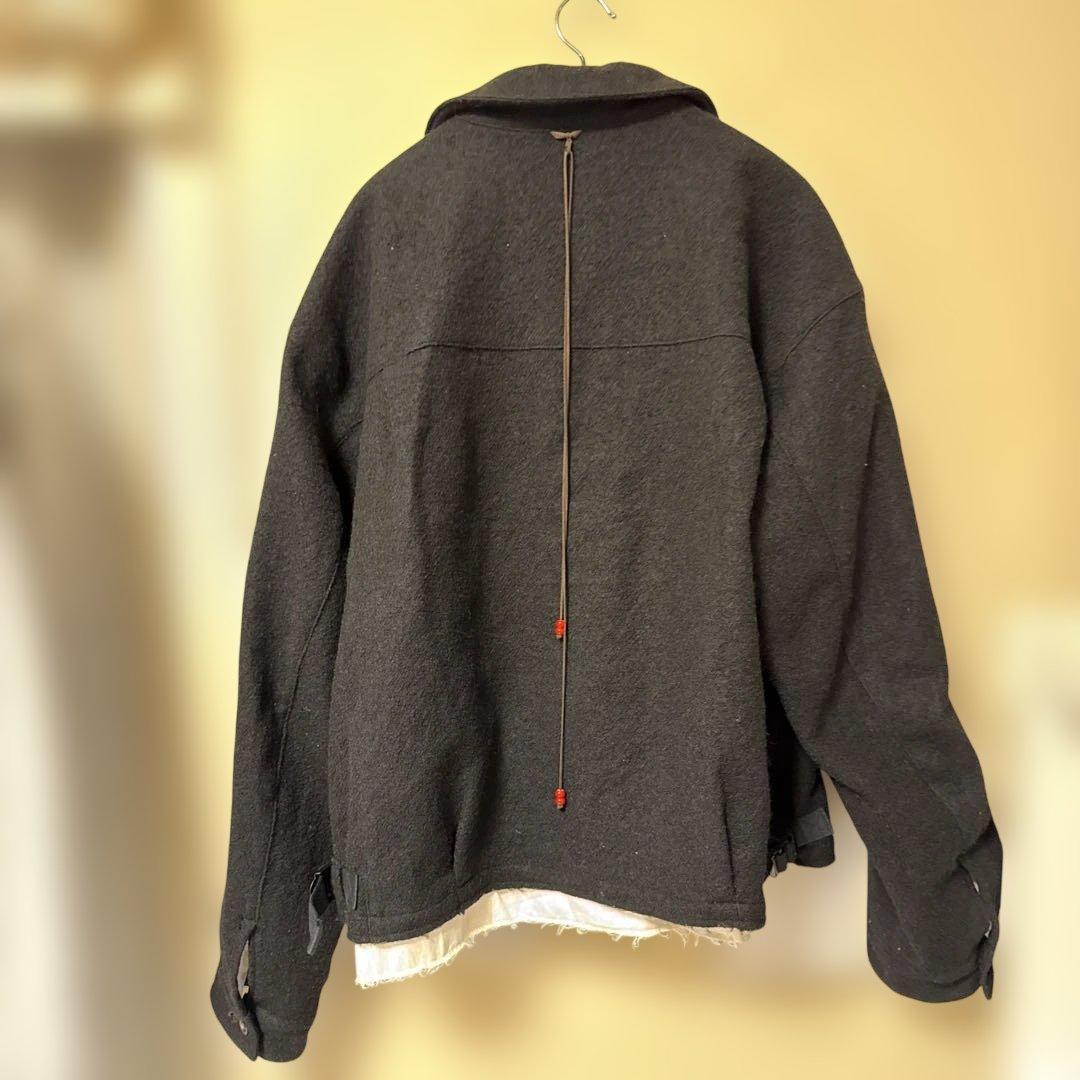 パ*ン様 ancellm SHRINK WOOL LAYERING JACKET