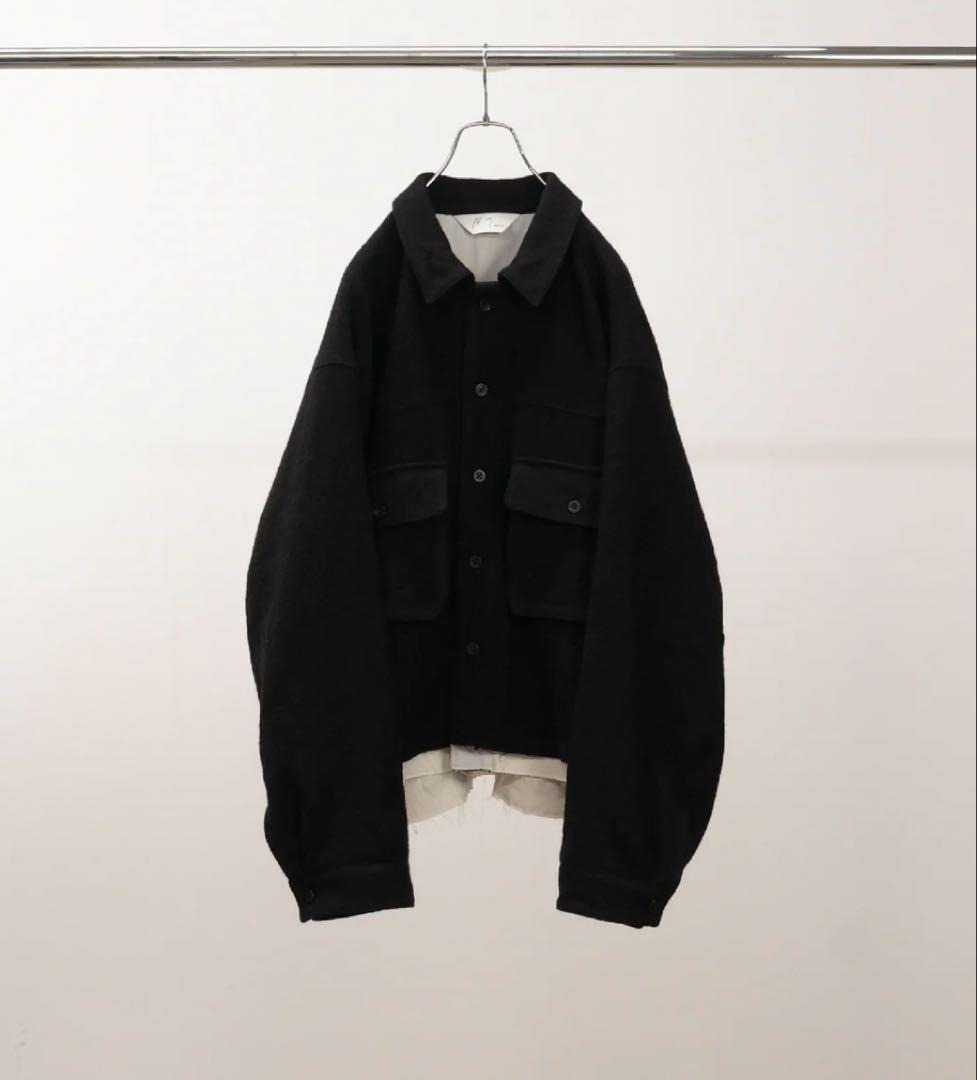 パ*ン様 ancellm SHRINK WOOL LAYERING JACKET