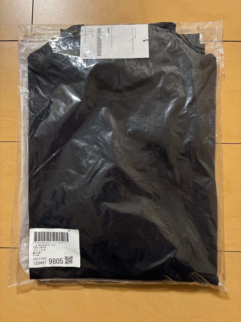 24AW F.C. Real Bristol モックネットップ 黒M 新品