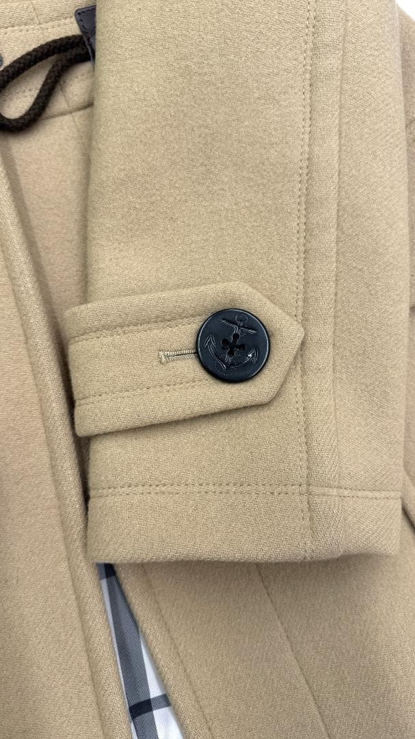 ★ BURBERRY三陽商会 ウールブレンド ダッフルコート 38　ベージュ系