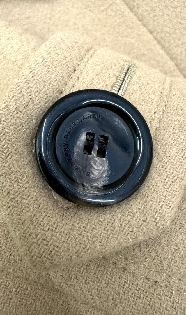 ★ BURBERRY三陽商会 ウールブレンド ダッフルコート 38　ベージュ系