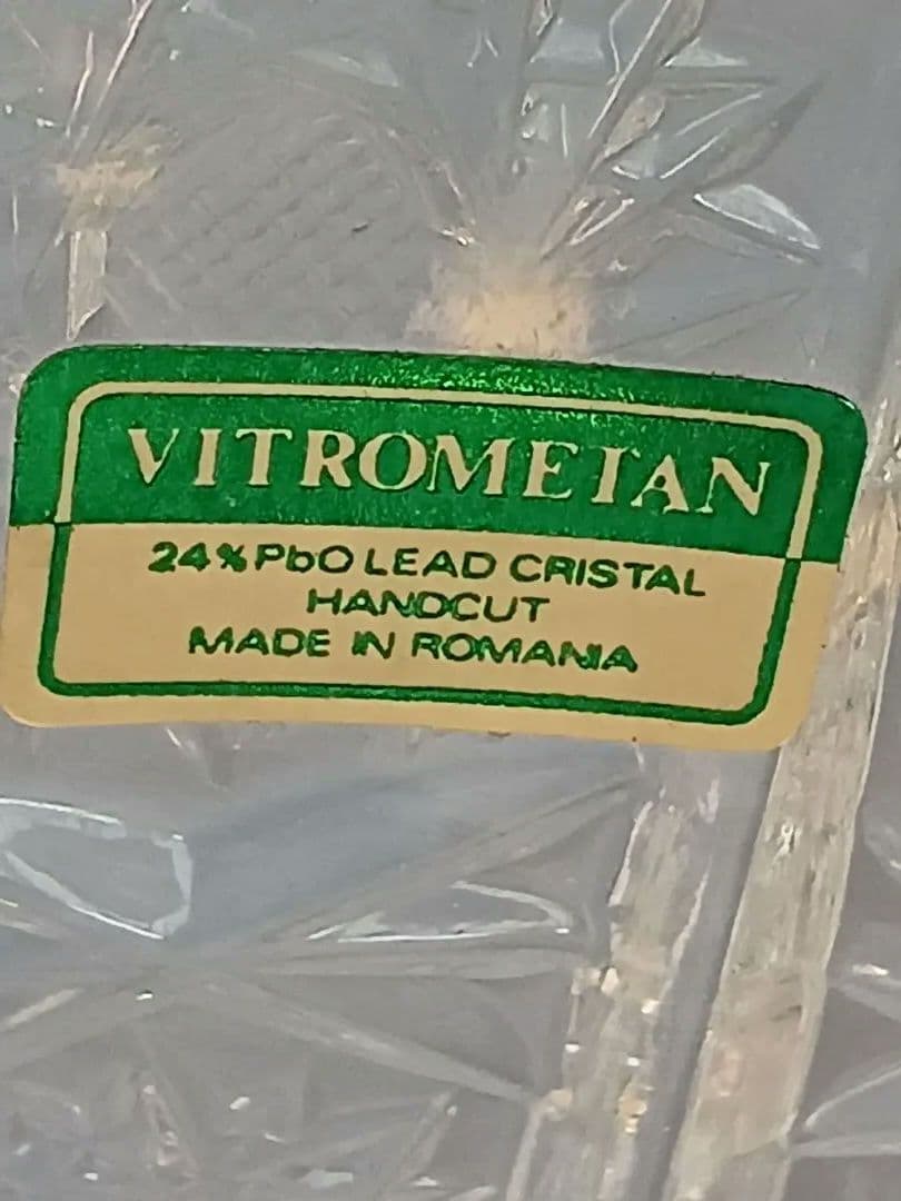 VITRON　ヴィトロメタン　クリスタルガラス　フラワーベース　花瓶