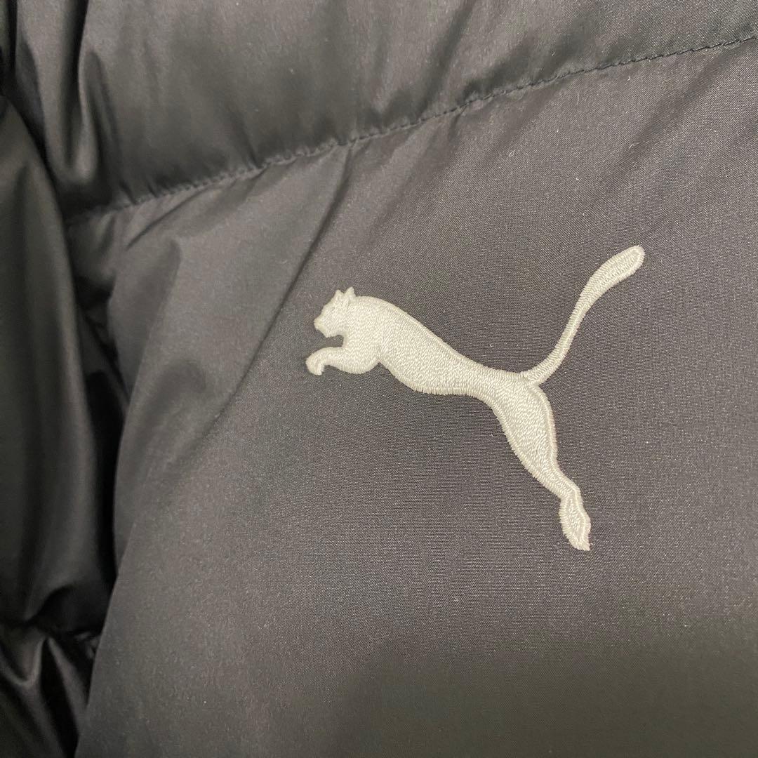 PUMA ミッドダウンコート メンズ 黒 ベンチコート
