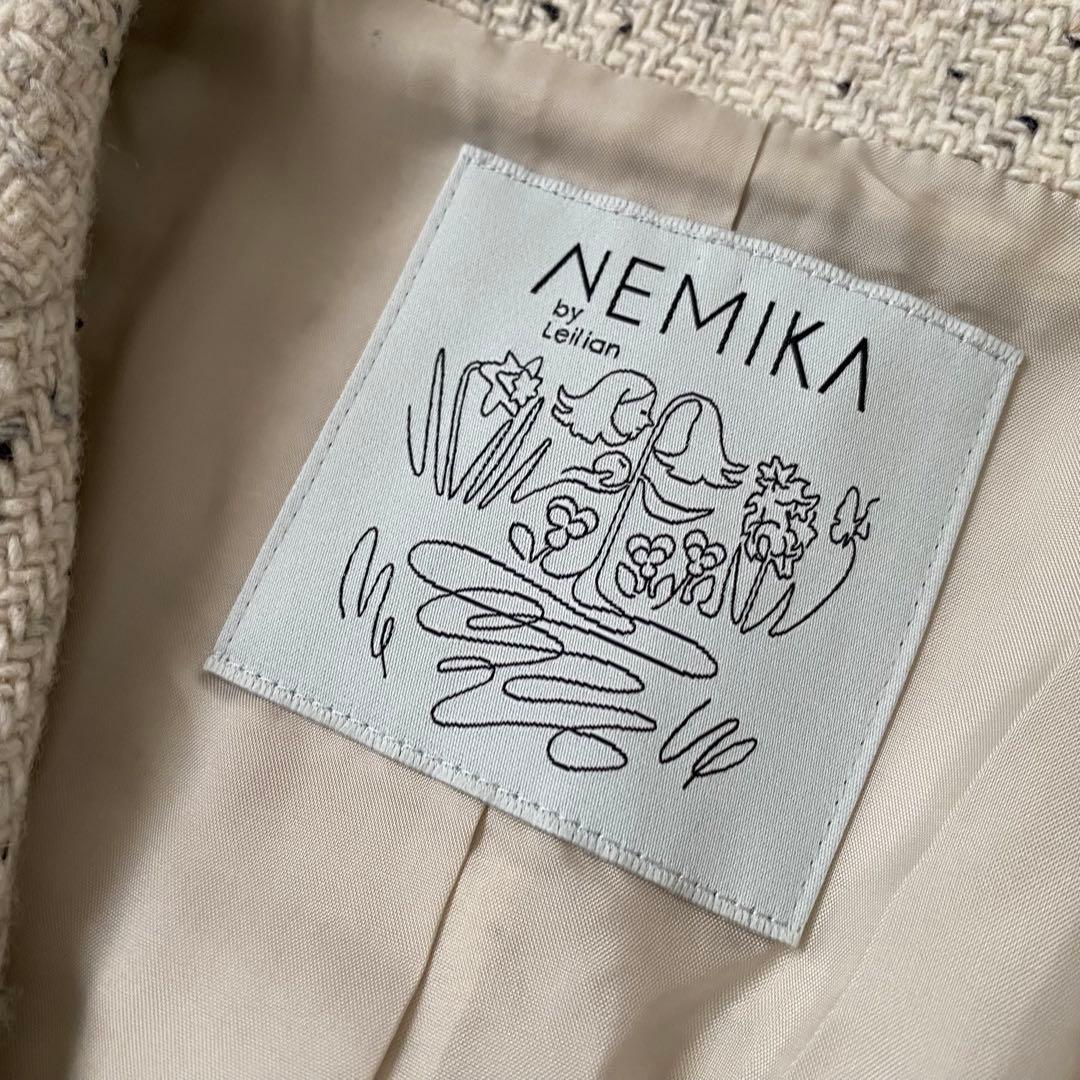 美品 NEMIKA ネミカ ツイード チェスター コート 11 レリアン
