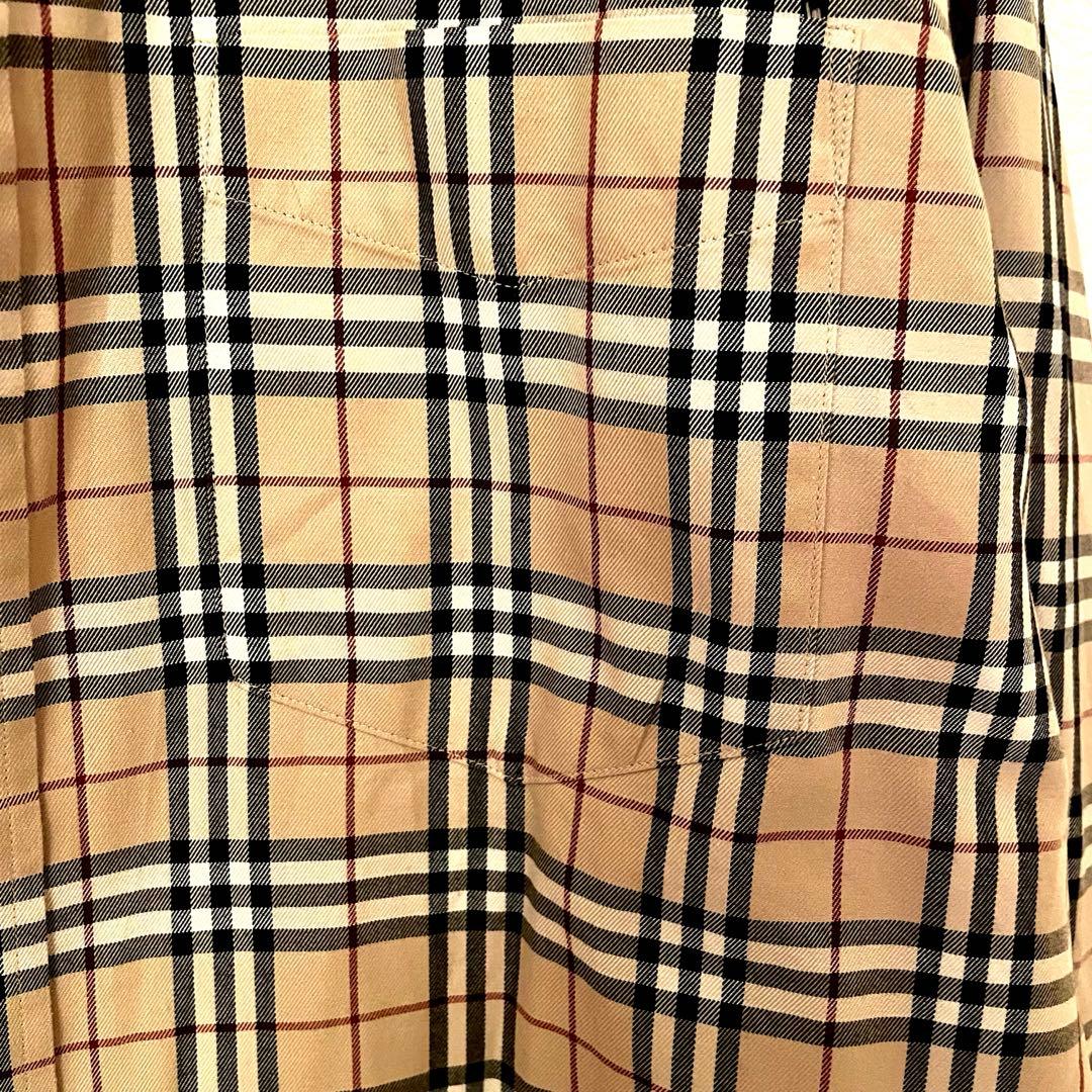 BURBERRY バーバリー ロンドンノバチェック 長袖シャツ Lサイズ メンズ