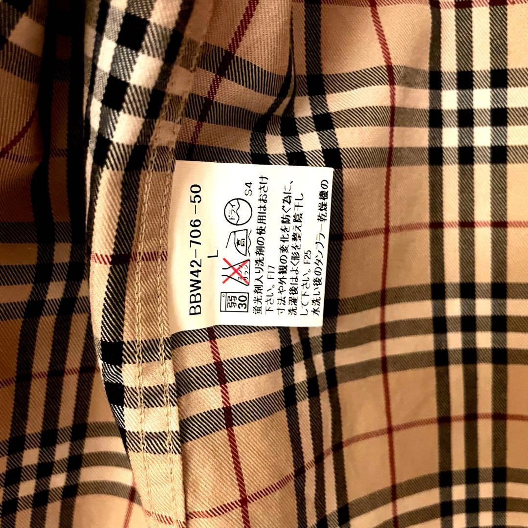 BURBERRY バーバリー ロンドンノバチェック 長袖シャツ Lサイズ メンズ