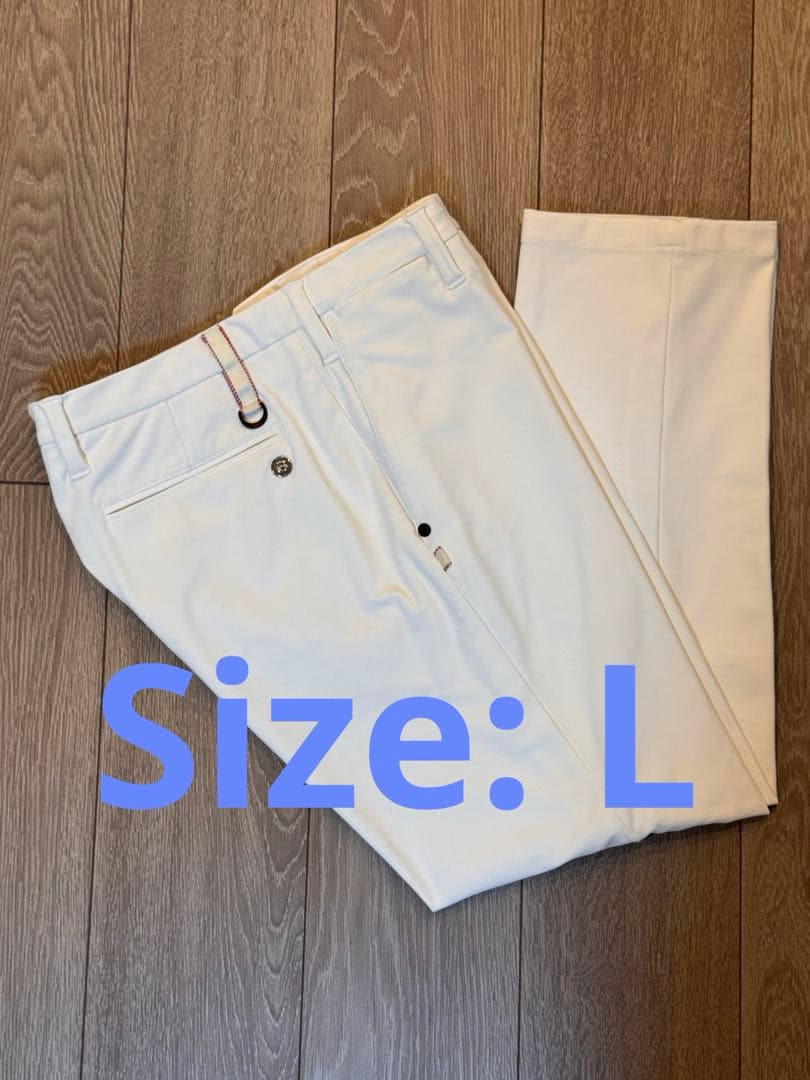 10%値下げ　Briefing L サイズ　ホワイト ゴルフパンツ メンズ