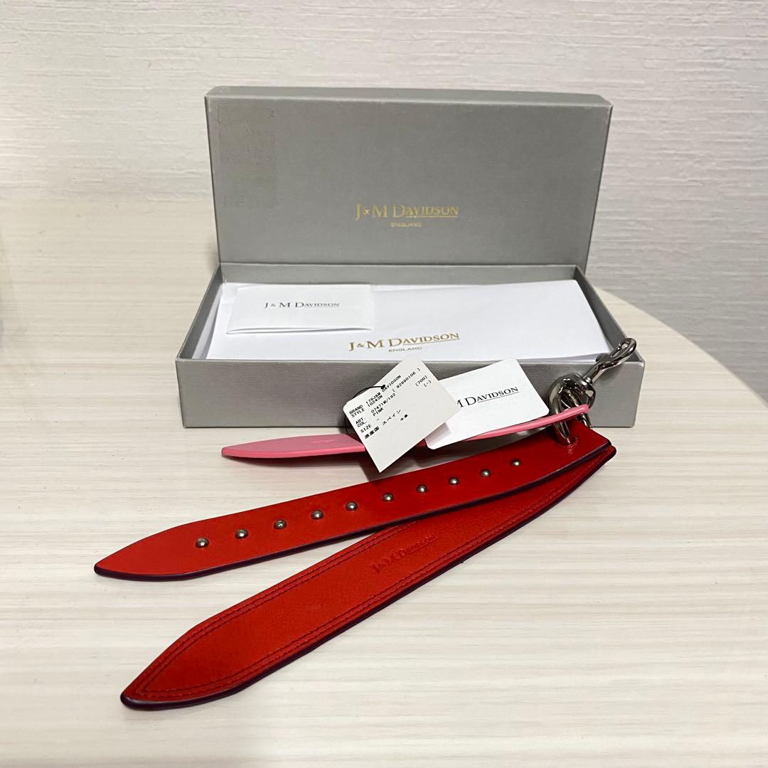J&M DAVIDSON レザーベルト チャーム 新品未使用 定価29,700円