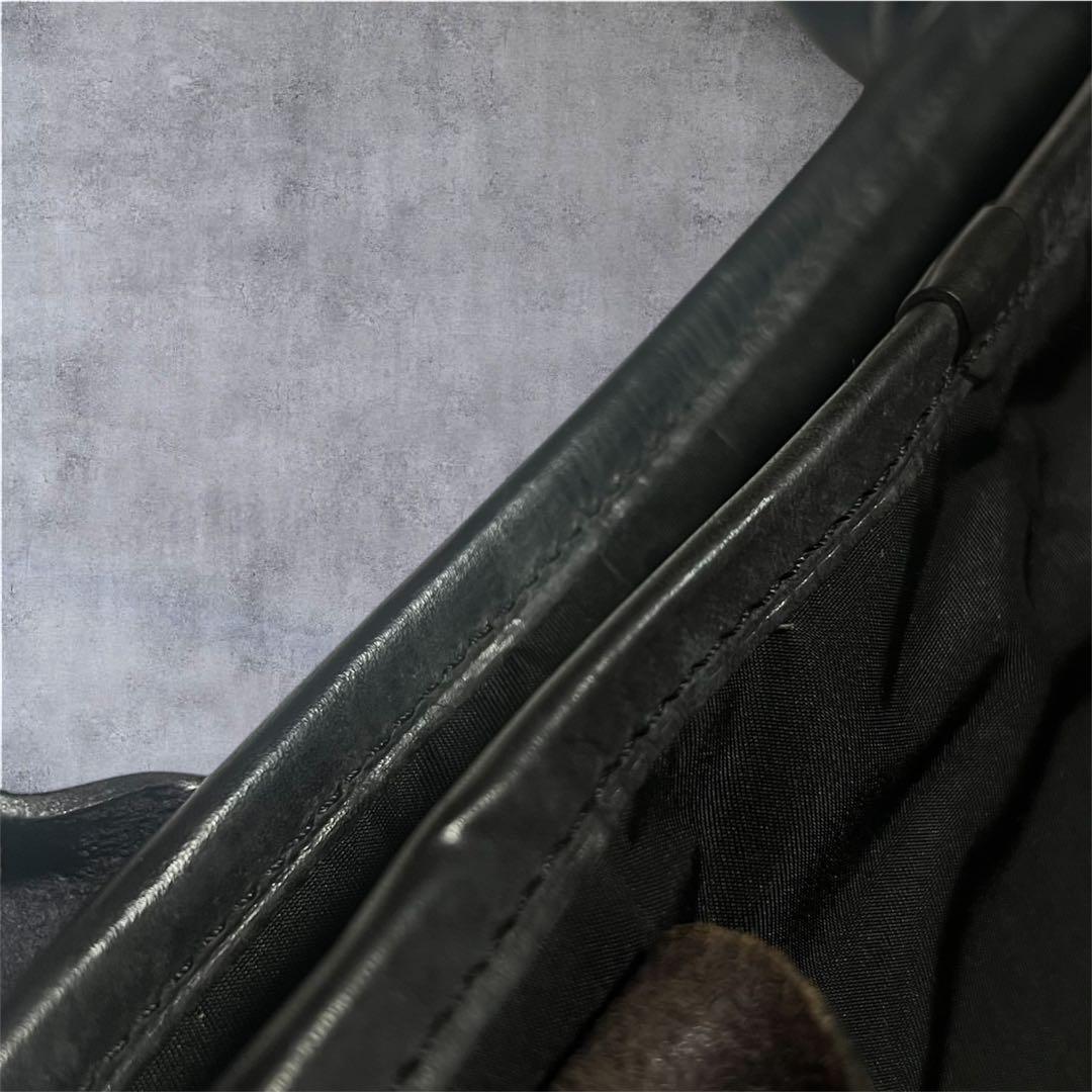 Felisi フェリージ ヘルメットバッグ ナイロン レザー　ブラック