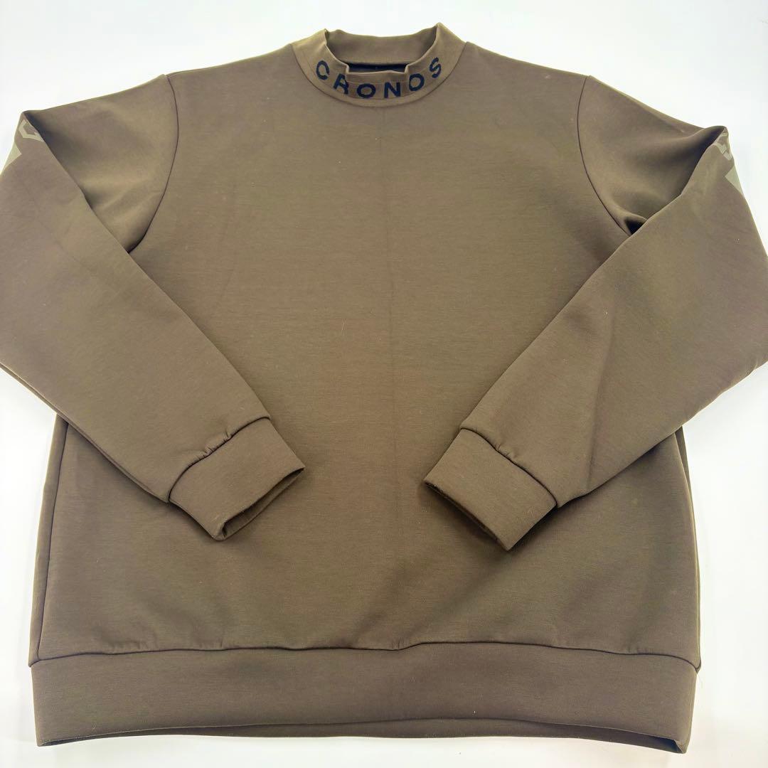 美品 CRONOS BLACK モックネックスウェット XXL カーキ 644