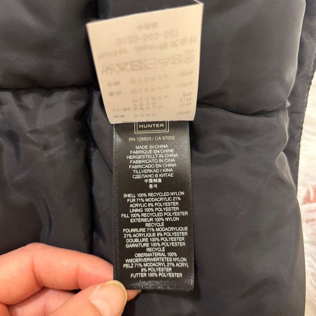 2/1〜2/3値下✨美品⭐︎HUNTER ロングダウンジャケット　ブラック