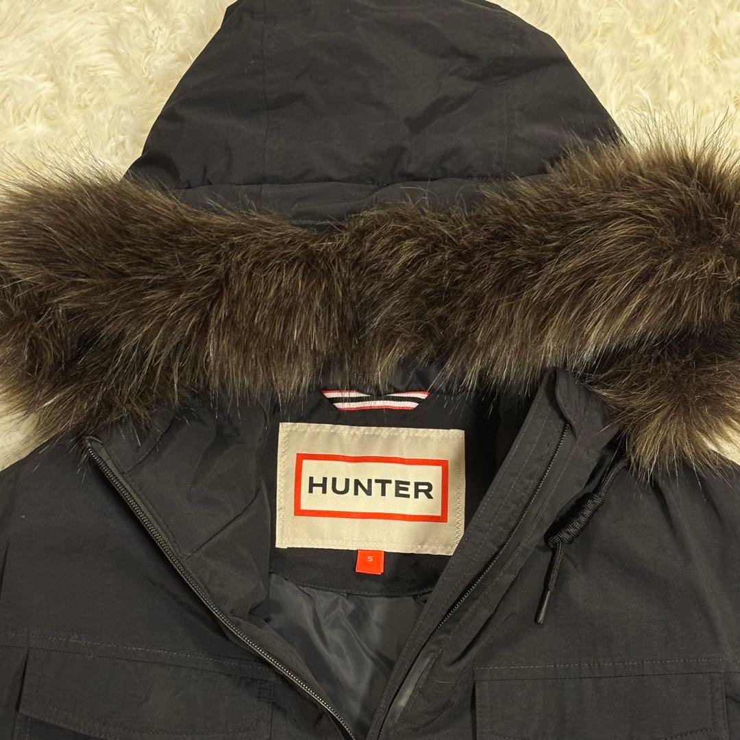 2/1〜2/3値下✨美品⭐︎HUNTER ロングダウンジャケット　ブラック