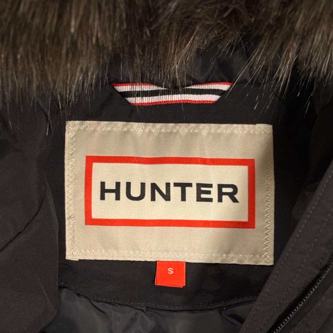 2/1〜2/3値下✨美品⭐︎HUNTER ロングダウンジャケット　ブラック
