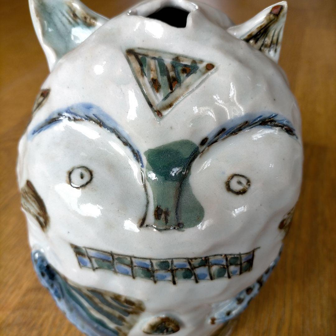 猫 陶製 置物 一点物