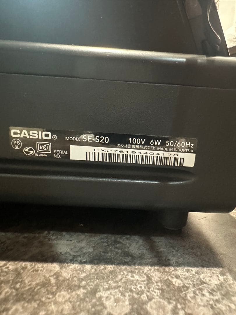 レジスター　SE-S20　カシオ　レジ　店舗備品