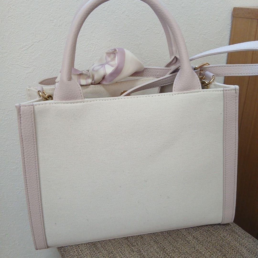 Maison de FLEUR トートバッグ リボン付き