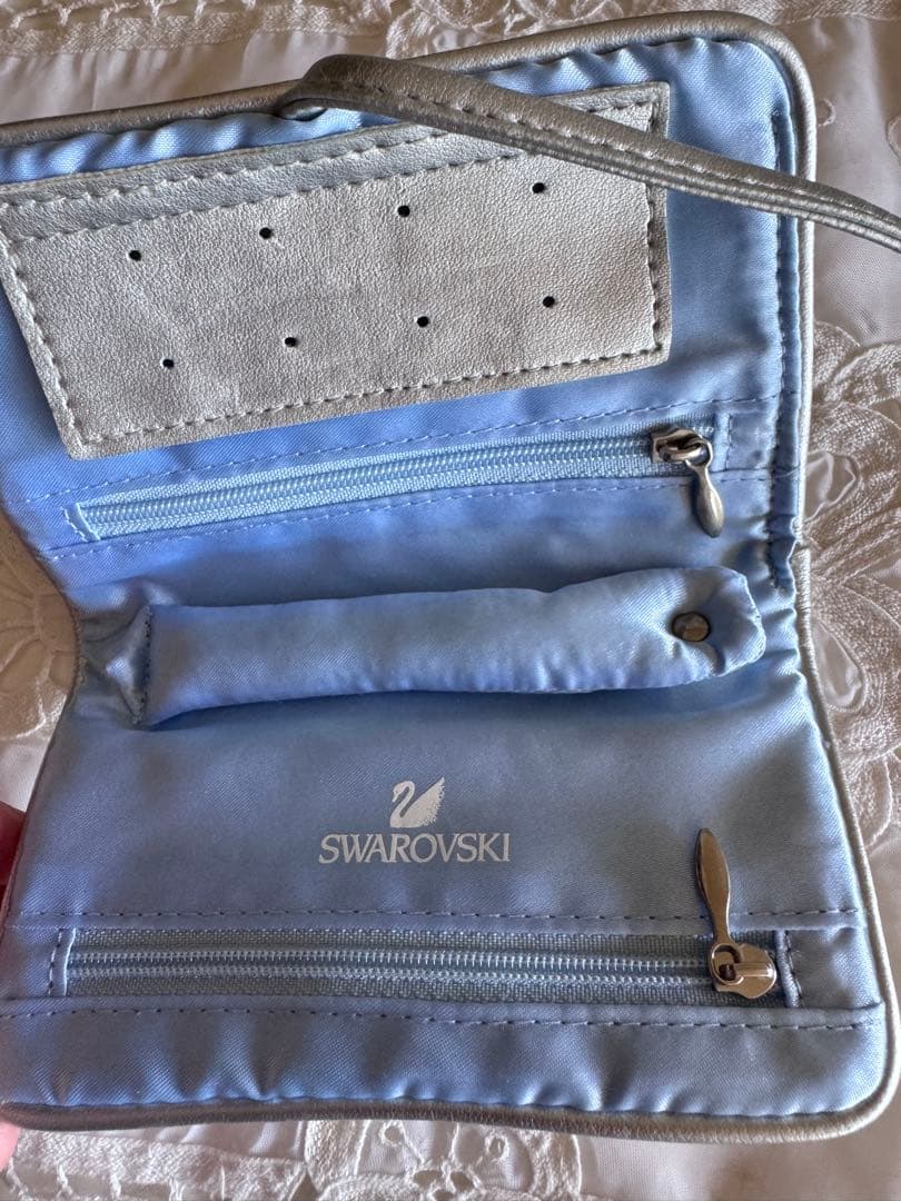 スワロスキーSwarovski アクセサリーケース 水色