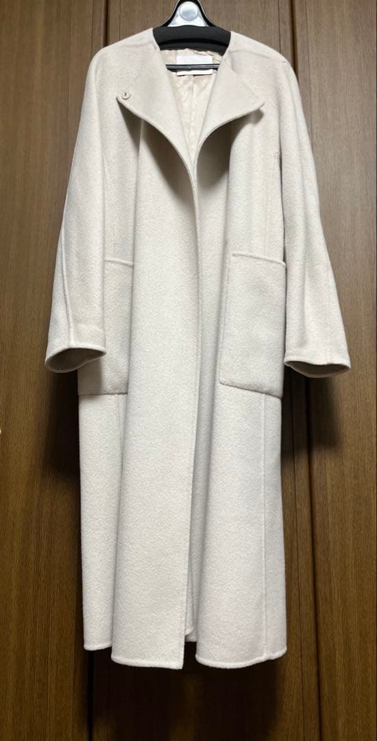 【Ballsey】プレミアムウールリバー ノーカラーコート 36 ¥74,800