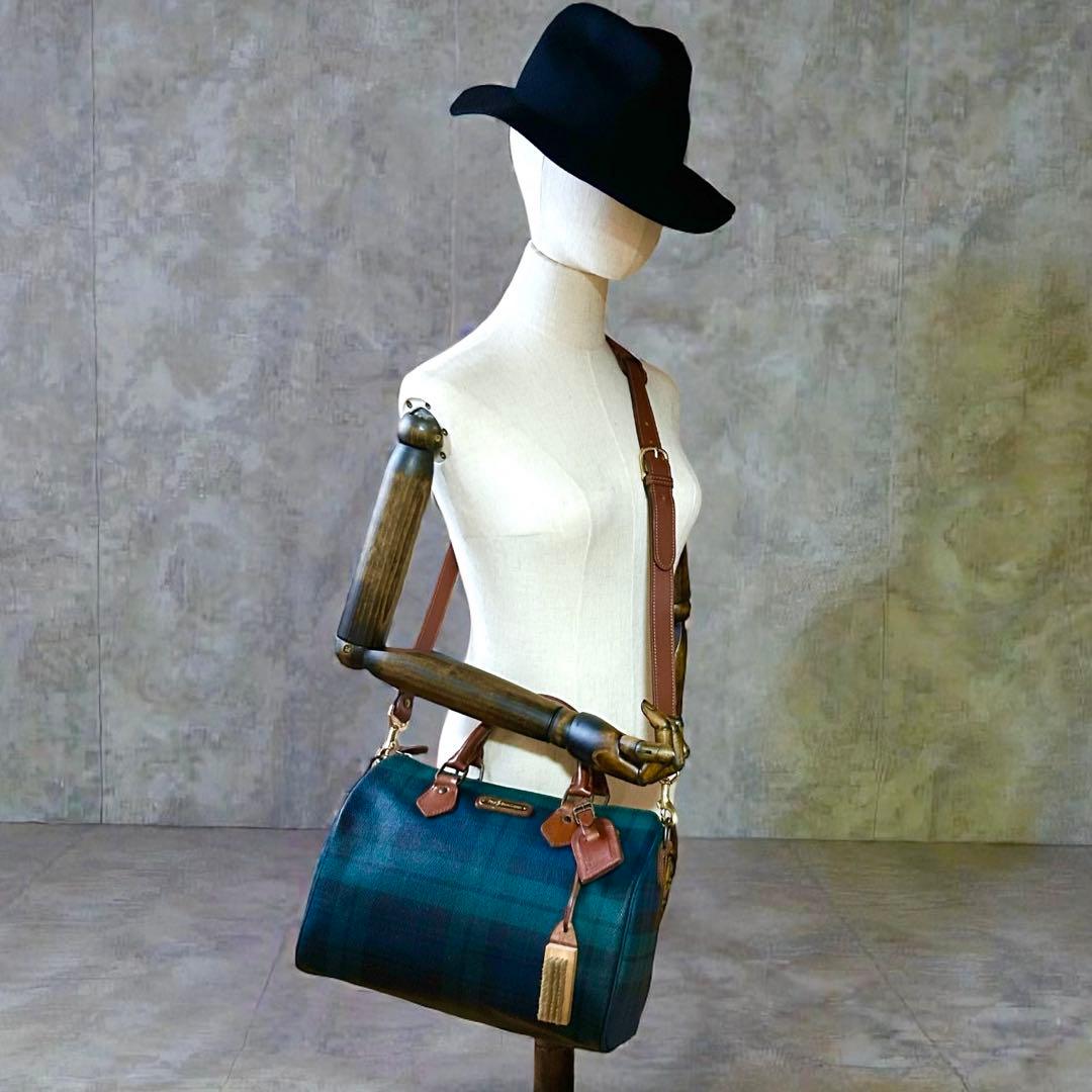 ✨極美品✨ ラルフローレン 2WAY ボストンバッグ ミニ 高級レザー 希少性大