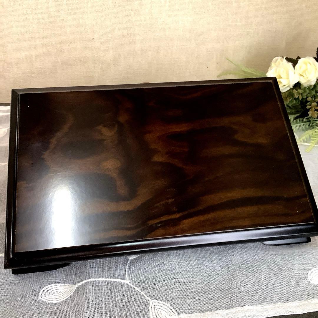 【新品・未使用】　**黒檀　飾り台** 花台・盆栽台・香炉台