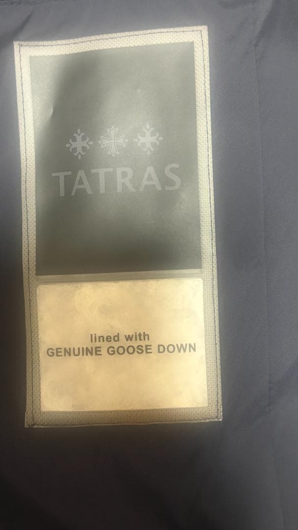 タトラス TATRAS ショート丈ダウンネイビー 【サイズ05】