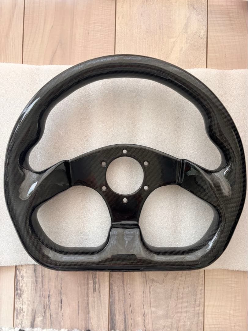 カーボン製 32.5×29 D型 ステアリング　ハンコン