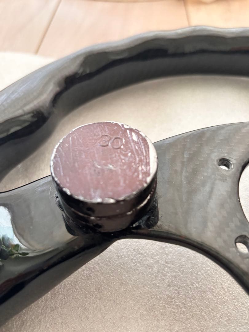 カーボン製 32.5×29 D型 ステアリング　ハンコン