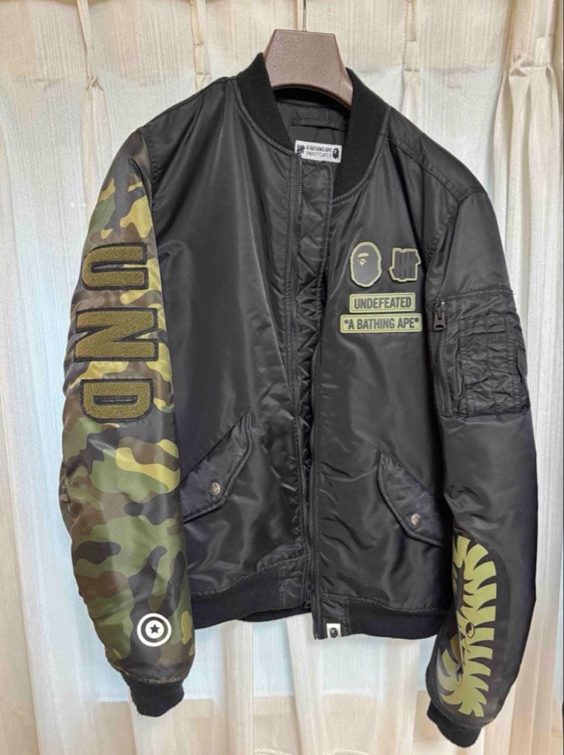 BAPEXUNDEFEATED MA-1 キャップセット