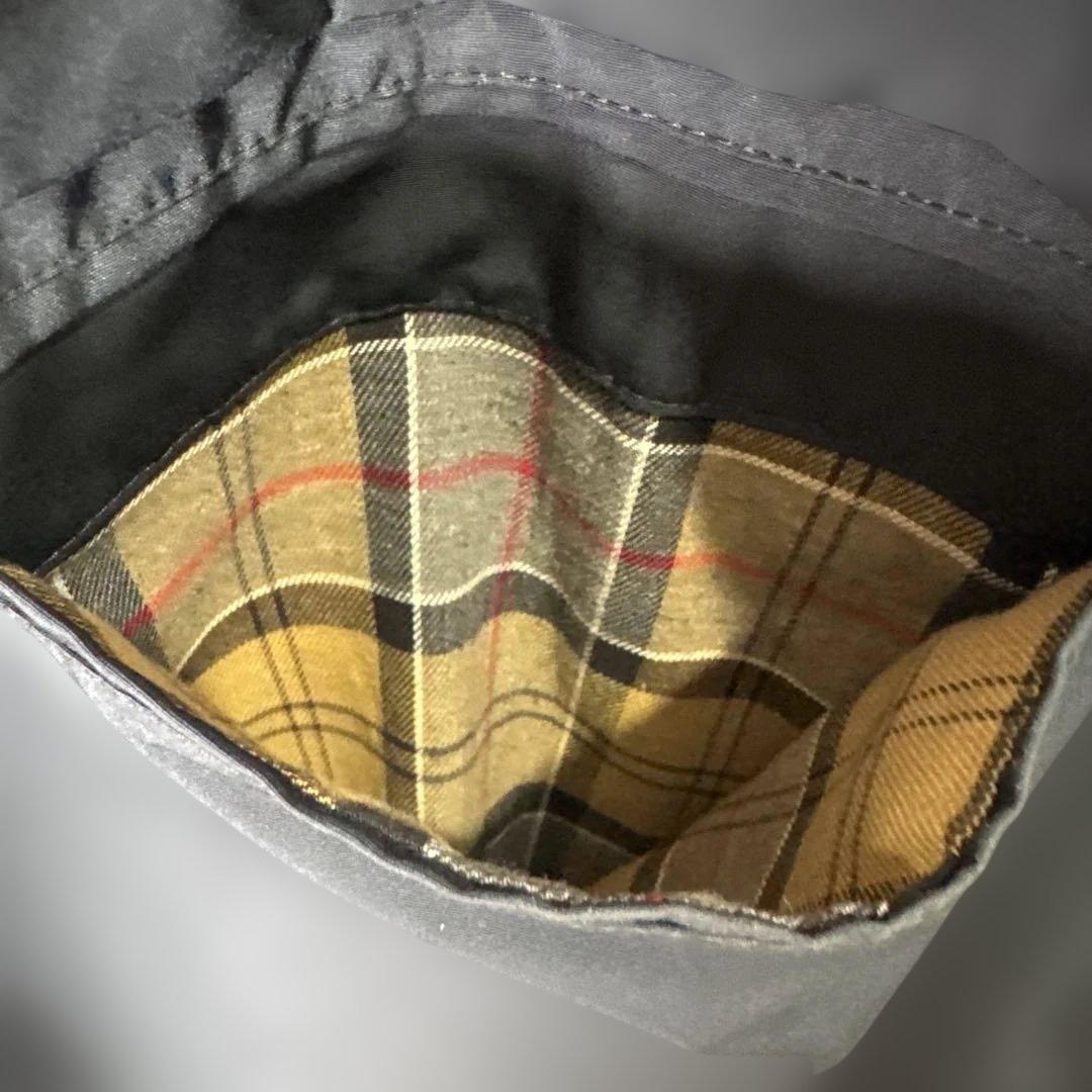 Barbour BURGHLEYネイビー ナイロントレンチコート