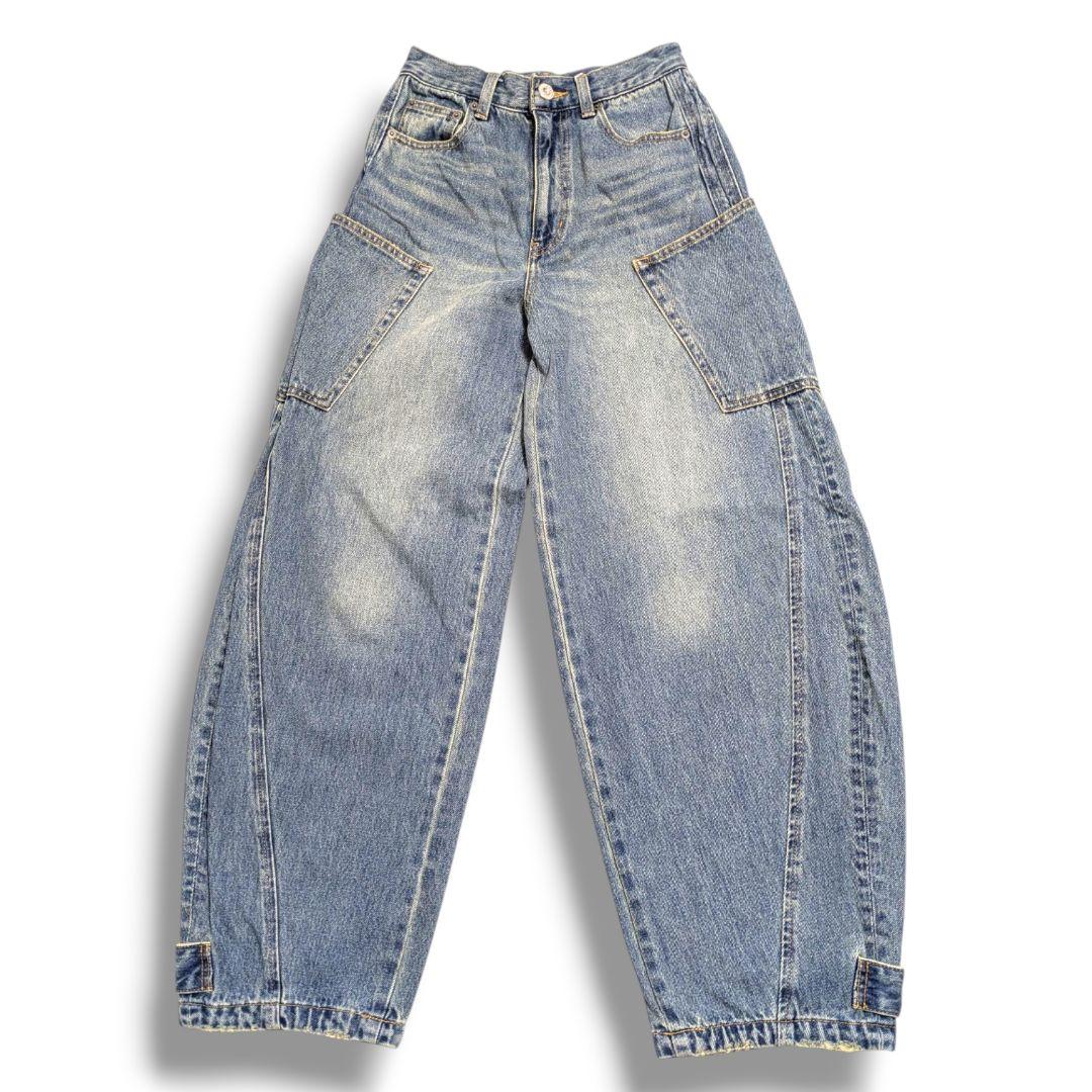 美品■マウジー コクーン ストレートNARROWED HEM 0サイズ S相当