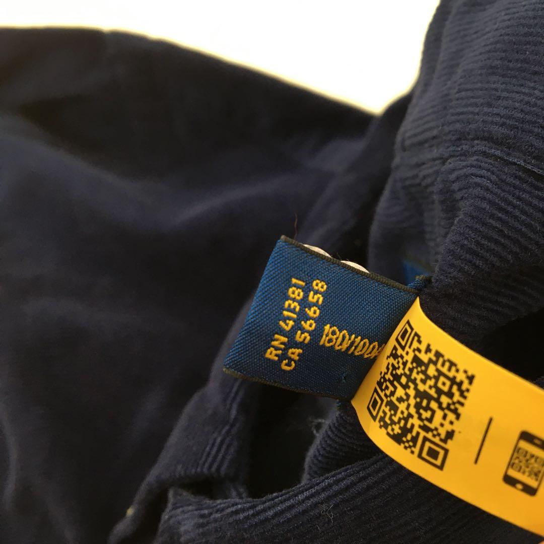 ポロラルフローレン 長袖シャツ【L】ポロベア 大きいサイズ コーデュロイ 美品