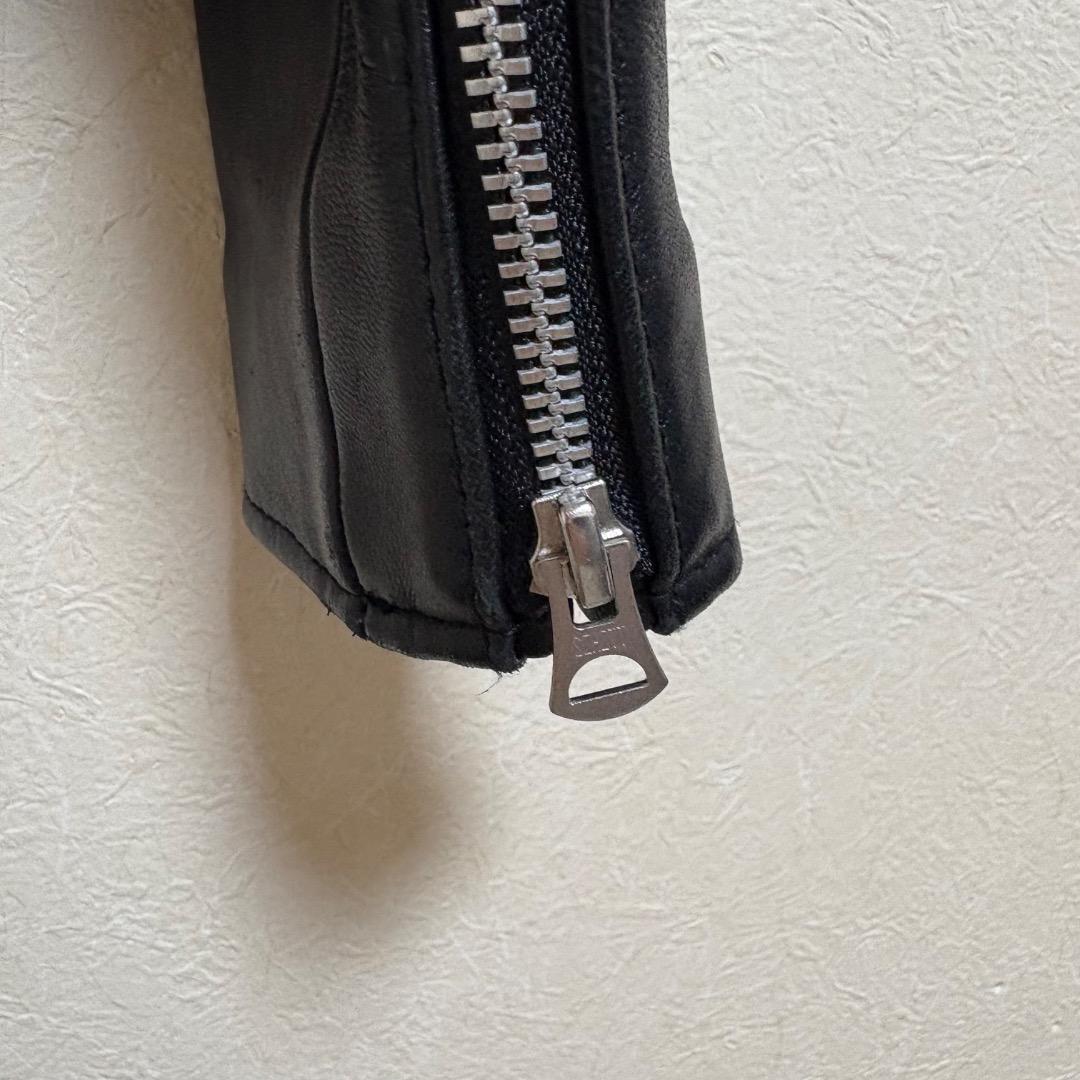 schott IENA ラムレザー ライダースジャケット 羊革 ブラック XS