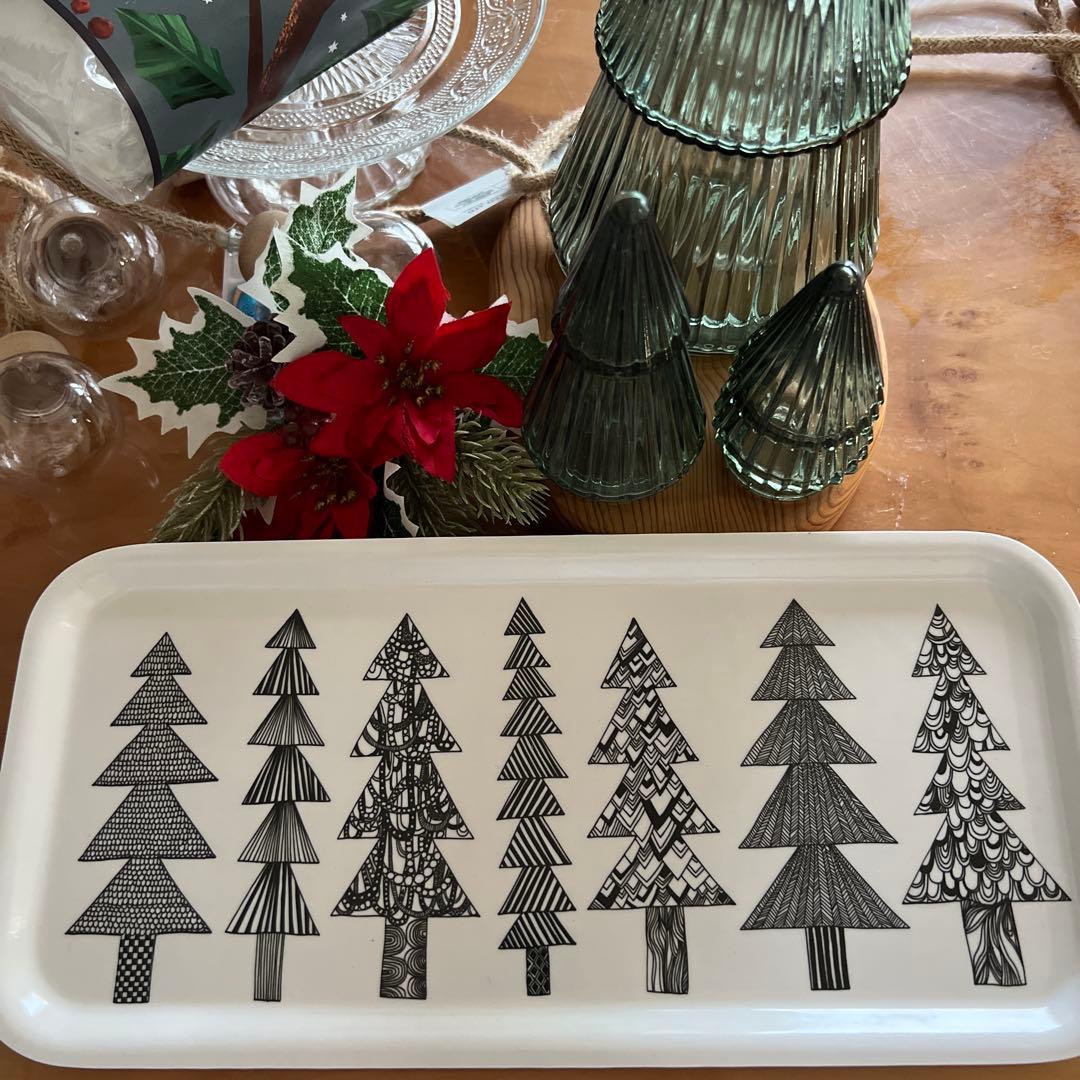食器 marimekko KUUSIKOSSA TARJOTIN 15x32cm