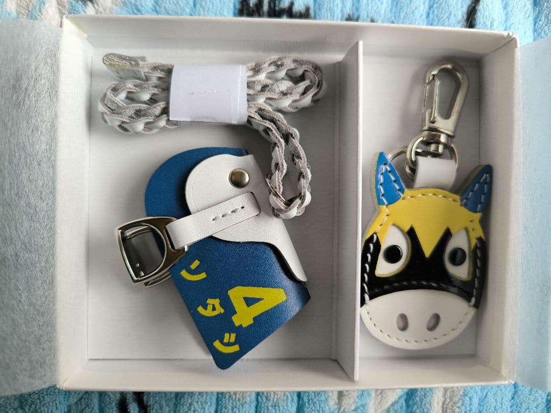 ゼッケン鞍チャーム＆馬メンコキーホルダー ソダシ引退記念