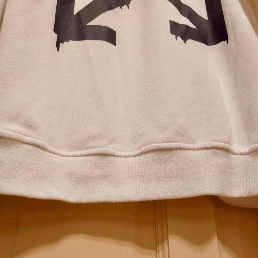 OFF-WHITE オフホワイト　パーカー　白　L
