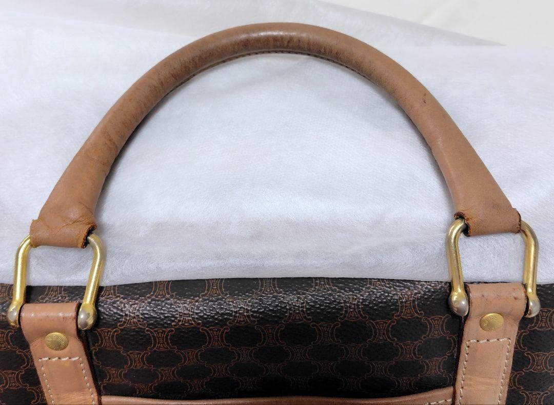 【セリーヌ】ボストンバッグ　マカダム　トリオンフ　旅行バッグ