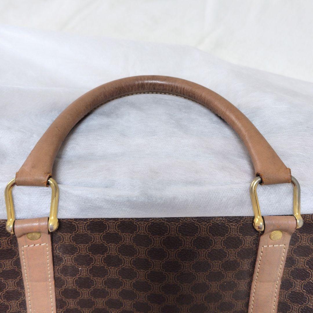 【セリーヌ】ボストンバッグ　マカダム　トリオンフ　旅行バッグ