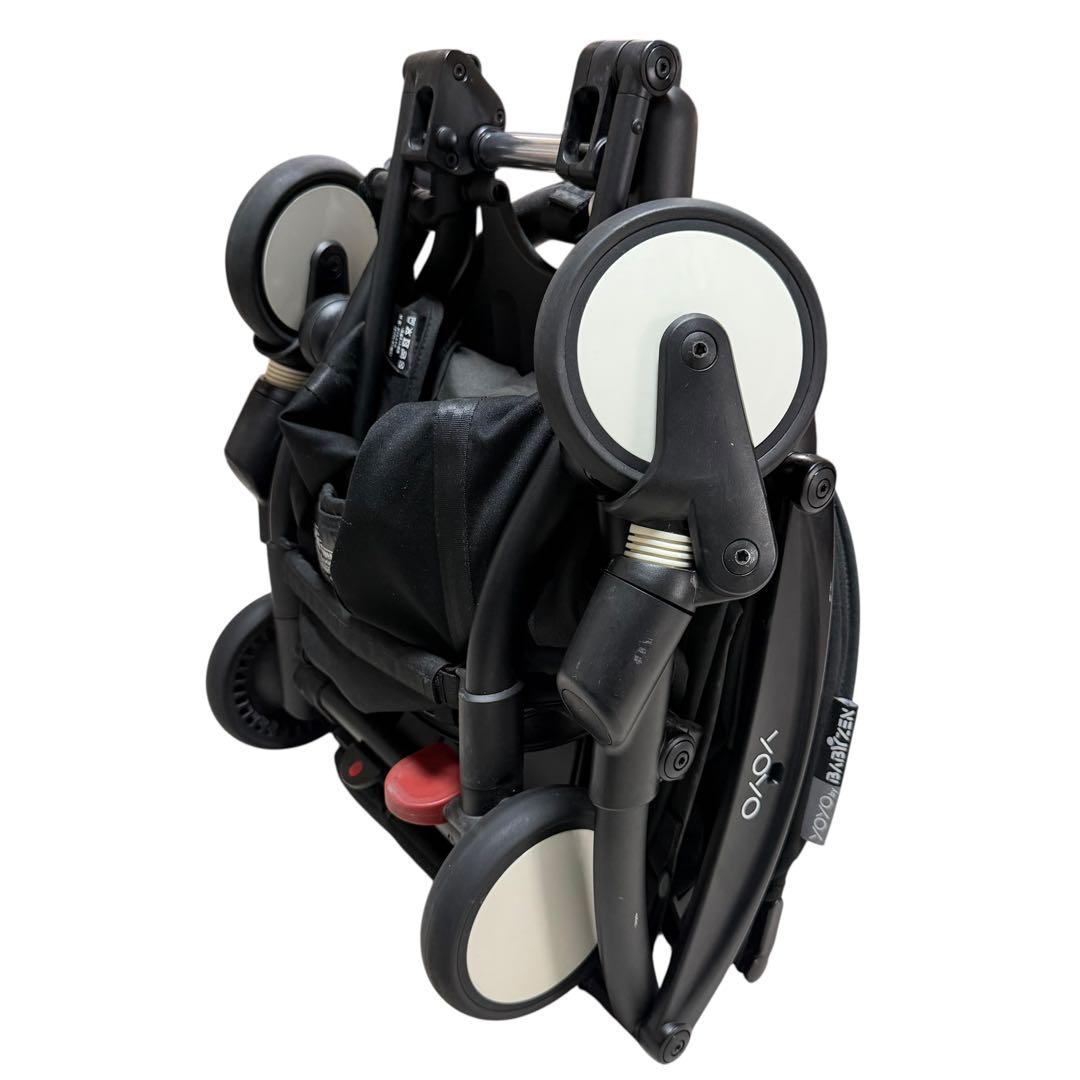 【良品】BABYZEN YOYO2 6+ ブラック ベビーカー 軽量 27-20