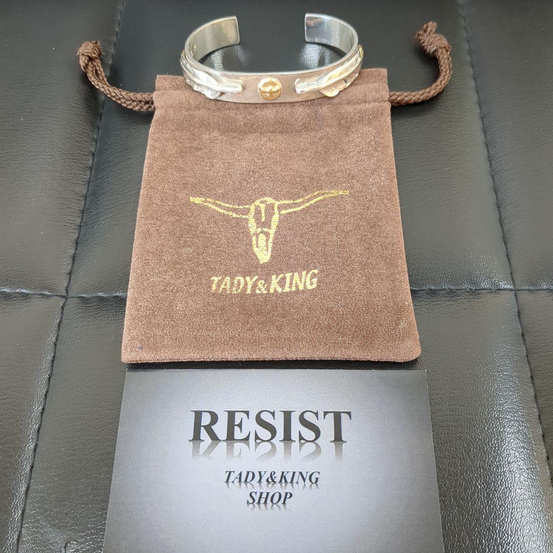 TADY＆KING 平打ちバングルGPイーグル＆ダブルM先金フェザー