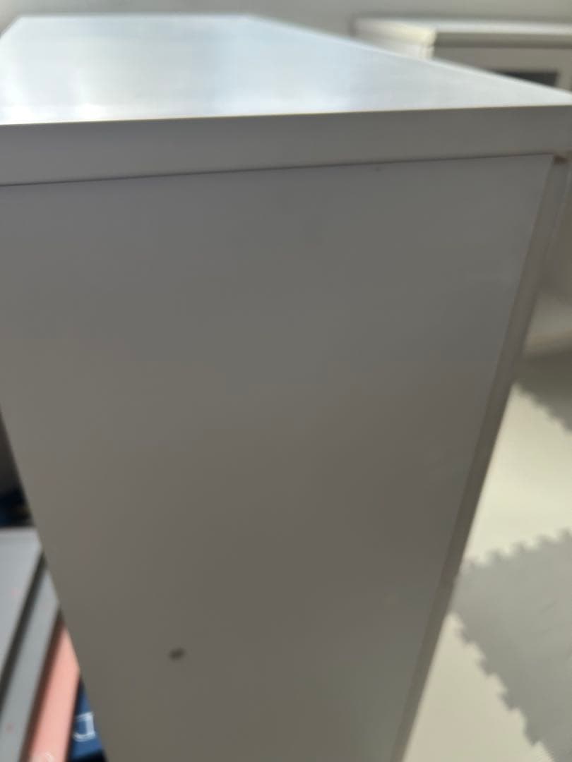 ホワイトキャビネット リビングボード サイドボード ガラス扉付き②