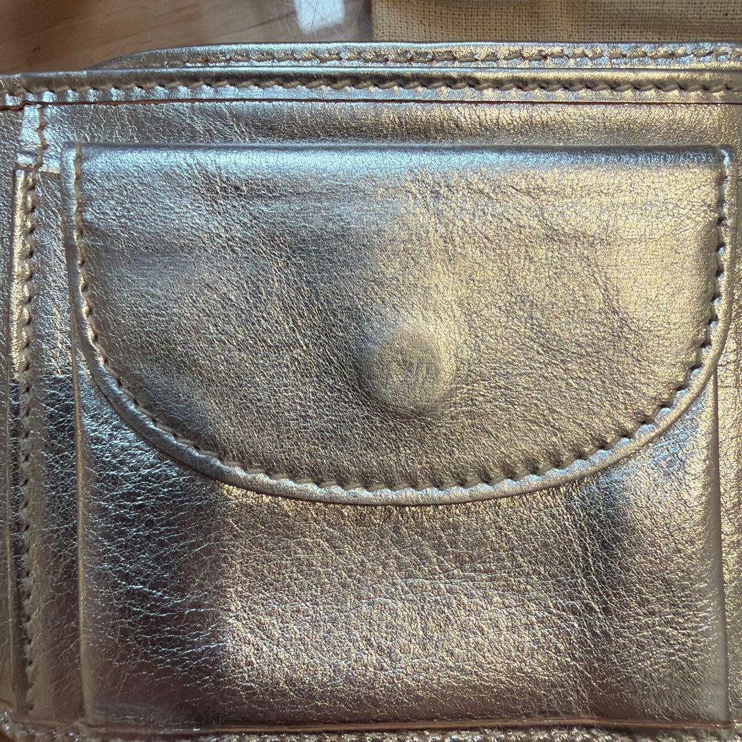 IL BISONTE シルバー 二つ折り財布