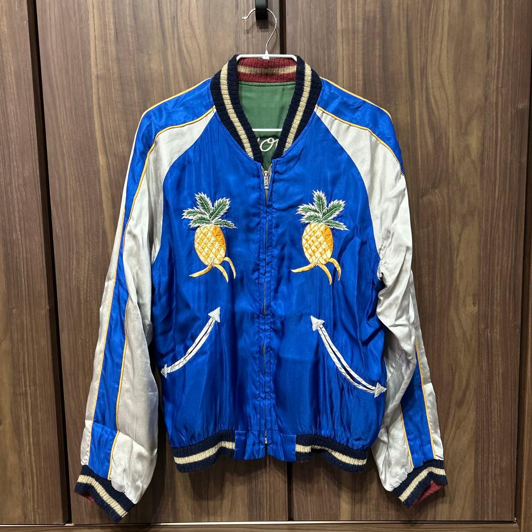 港商 東洋 スペシャルエディション リバーシブル サテン スカジャン ハワイ 中