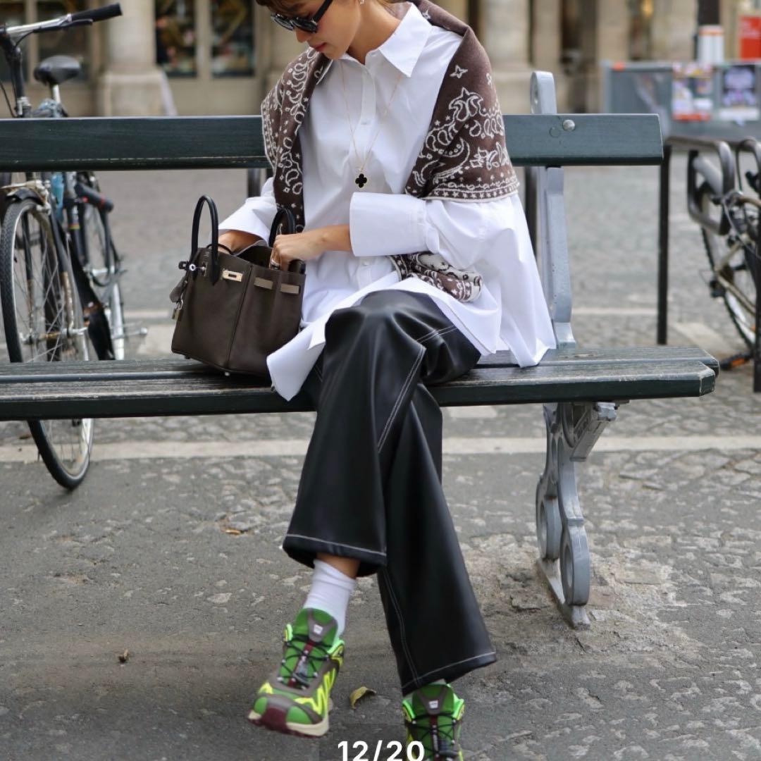 gypsohila ペイズリー　ストール　ブラウン