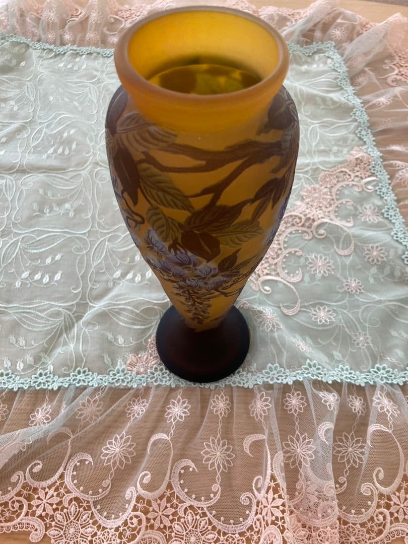 エミール・ガレ貴重 アンティーク花瓶