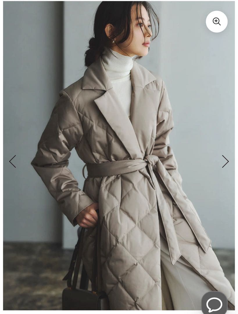 【TAION×anuans】チェスターロングダウン キルティング アニュアンス